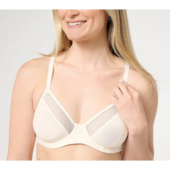 All Worthy Sea Salt Unlined Underwire with Mesh Neckline Bra Size 44B - Picture 1 of 5